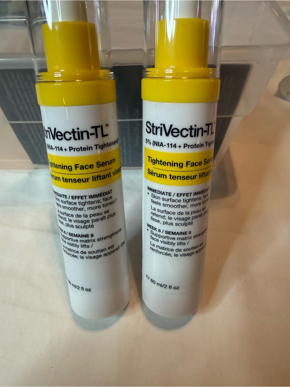 (BUNDLE 2) StriVectin-TL Tightening Face Serum – Yellow/White 2 fl oz each